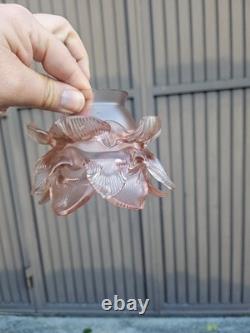 Set 6 Vintage Pink glass tulip shade replacement chandelier lamp sconces