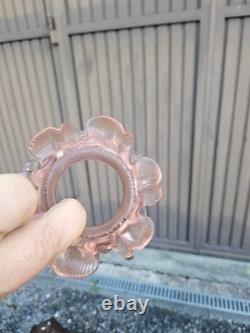 Set 6 Vintage Pink glass tulip shade replacement chandelier lamp sconces