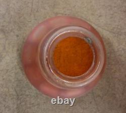 Set Of 4 Vintage Nuart Style Fluted Satin Marigold Carnival Glass Shades-2-1/4