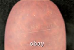Set of 3 Antique Schneider Art Glass Shades Or Pendant Lights
