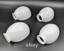 Set of 4 Antique German 2 ¼ Fitter Sconce Pharmacy Lamp Glass Shades VG Cond