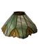 Slag Glass Panels Soldered Stained Glass Style Lamp Shade 14 Vtg