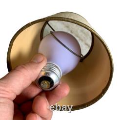 Small Tiny Little Antique Vintage Clip on Bulb Clamp Over Bulb Wire Lamp Shade