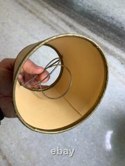 Small Tiny Little Antique Vintage Clip on Bulb Clamp Over Bulb Wire Lamp Shade