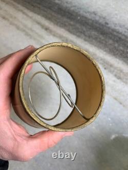 Small Tiny Little Antique Vintage Clip on Bulb Clamp Over Bulb Wire Lamp Shade