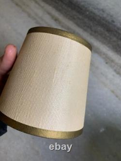 Small Tiny Little Antique Vintage Clip on Bulb Clamp Over Bulb Wire Lamp Shade