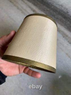 Small Tiny Little Antique Vintage Clip on Bulb Clamp Over Bulb Wire Lamp Shade