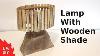 Solid Wood Lamp With Wooden Shade