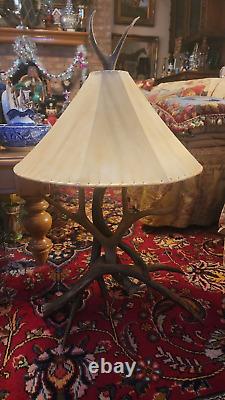 Southwestern Vintage Rawhide Lamp Shade 21 wide x 10 height
