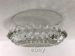 Starburst Sunburst Glass Light Shade Diamond Pattern Vintage Mid Century Modern