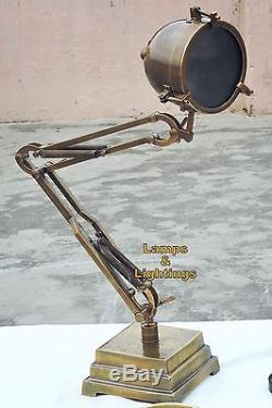 Steampunk Vintage Industrial Balancing Brass Light Original Pipe Lamp With Shade
