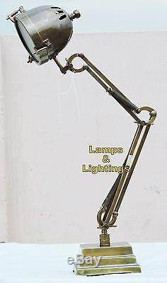 Steampunk Vintage Industrial Balancing Brass Light Original Pipe Lamp With Shade
