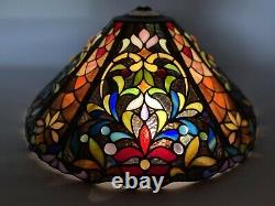 Striking Vintage Tiffany Style Large glass Table lamp Shade (Last One)