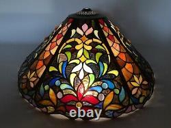 Striking Vintage Tiffany Style Large glass Table lamp Shade (Last One)