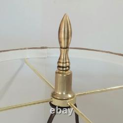 Stunning vintage Italian Marble Table Lamp Carved Urn Pedestal Design with Taupe