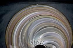 Swirl Murano Glass Pendant Lamp Shade 14.25 Large Rare Vintage