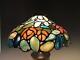 Top Quality American Vintage 1980s Leaded Lamp Shade With Translucent Rocks