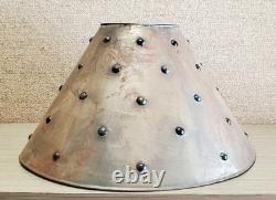 Table Lamp Shade Metal & Glass Marbles 17.5 Southwestern style antique / vtg