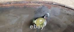 Table Lamp Shade Metal & Glass Marbles 17.5 Southwestern style antique / vtg