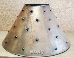 Table Lamp Shade Metal & Glass Marbles 17.5 Southwestern style antique / vtg