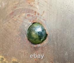 Table Lamp Shade Metal & Glass Marbles 17.5 Southwestern style antique / vtg