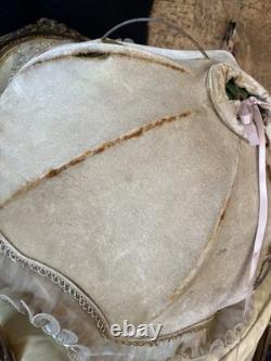Tattered Queen Antique Vintage Boudoir Lampshade Velvet Crusty Goodness