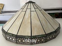 Tiffany Mission Style Stained Glass Lamp Shade by Spectrum Vintage 19.5