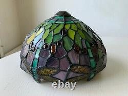 Tiffany Style Dragonfly Stained Glass 9.5 Lamp Shade (2 Available)