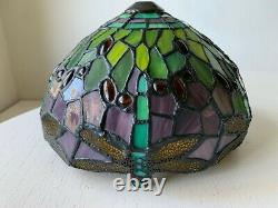 Tiffany Style Dragonfly Stained Glass 9.5 Lamp Shade (2 Available)