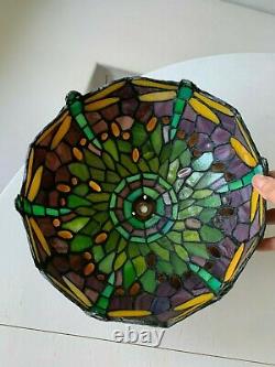 Tiffany Style Dragonfly Stained Glass 9.5 Lamp Shade (2 Available)