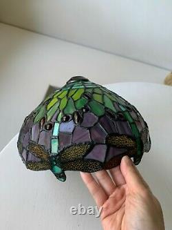 Tiffany Style Dragonfly Stained Glass 9.5 Lamp Shade (2 Available)