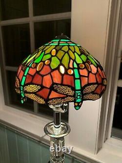 Tiffany Style Dragonfly Stained Glass 9.5 Lamp Shade (2 Available)