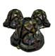 Tiffany-style Hyacinth Lamp Shades Stained Glass Vtg Floral Mosaic Set Of 3