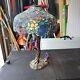Tiffany Style Stained Glass Butterfly Table Lamp Tree Base