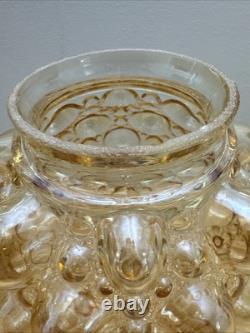 Two Vintage Helena Tynell Style Globe Bubble Glass Iridescent Light Shade 3 Fit