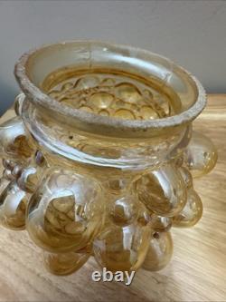 Two Vintage Helena Tynell Style Globe Bubble Glass Iridescent Light Shade 3 Fit
