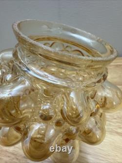 Two Vintage Helena Tynell Style Globe Bubble Glass Iridescent Light Shade 3 Fit