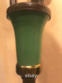 Unusual Vtg MCM Mid Century Modern 3 Light Adjustable Retro Green Floor Lamp