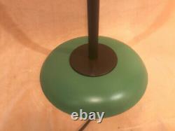 Unusual Vtg MCM Mid Century Modern 3 Light Adjustable Retro Green Floor Lamp