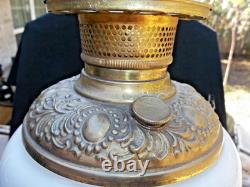 VICTORIAN FLORAL BANQUET / GONE WITH THE WIND LAMP HAND PAINTED With FLOWERS 22