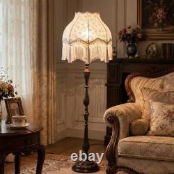 VIHOSE Victorian Floral Scallop Lamp Shade Large 7.5 Top x 15.8 Bottom x 15