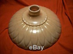 VINTAGE 16 TORCHIERE Lamp Shade MOTHER OF PEARL Art Deco Cream Lace ANTIQUE