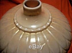 VINTAGE 16 TORCHIERE Lamp Shade MOTHER OF PEARL Art Deco Cream Lace ANTIQUE