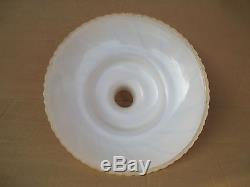 VINTAGE 16 TORCHIERE lamp shade SWIRL light caramel color LAMP PARTS modern