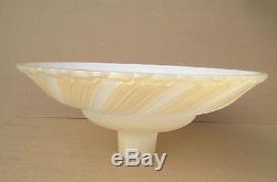 VINTAGE 16 TORCHIERE lamp shade SWIRL light caramel color LAMP PARTS modern