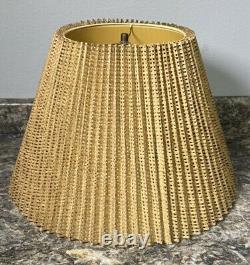 VINTAGE 1970s MCM MID CENTURY RATTAN WICKER LAMP SHADE LARGE 19in
