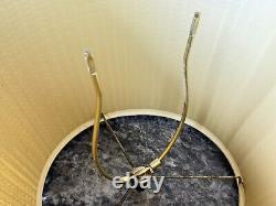 VINTAGE 1970s MCM MID CENTURY RATTAN WICKER LAMP SHADE LARGE 19in