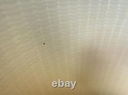 VINTAGE 1970s MCM MID CENTURY RATTAN WICKER LAMP SHADE LARGE 19in