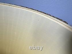 VINTAGE 1970s MCM MID CENTURY RATTAN WICKER LAMP SHADE LARGE 19in