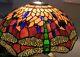 Vintage 20 Dragon Fly Tiffany Style Stained Glass Lamp Shade